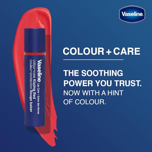Vaseline Colour+Care Kissing Red Tinted Lip Balm Stick 3g (Pack of 3) - Image 4