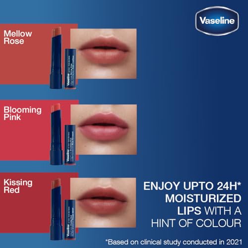 Vaseline Colour+Care Kissing Red Tinted Lip Balm Stick 3g (Pack of 3) - Image 6