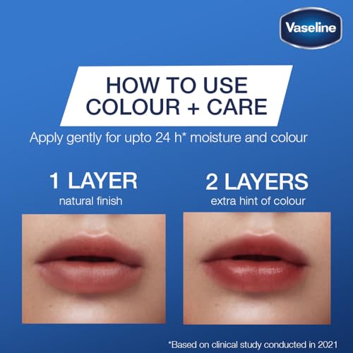 Vaseline Colour+Care Kissing Red Tinted Lip Balm Stick 3g (Pack of 3) - Image 7