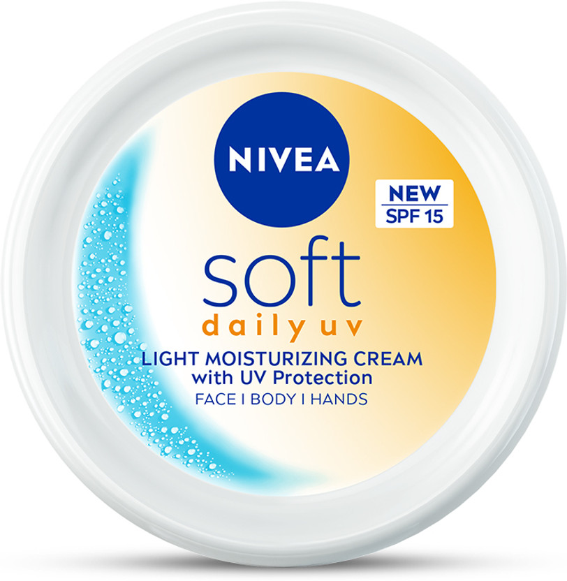 NIVEA Soft Daily UV Light Moisturizer Cream with SPF-15, Face Han...more