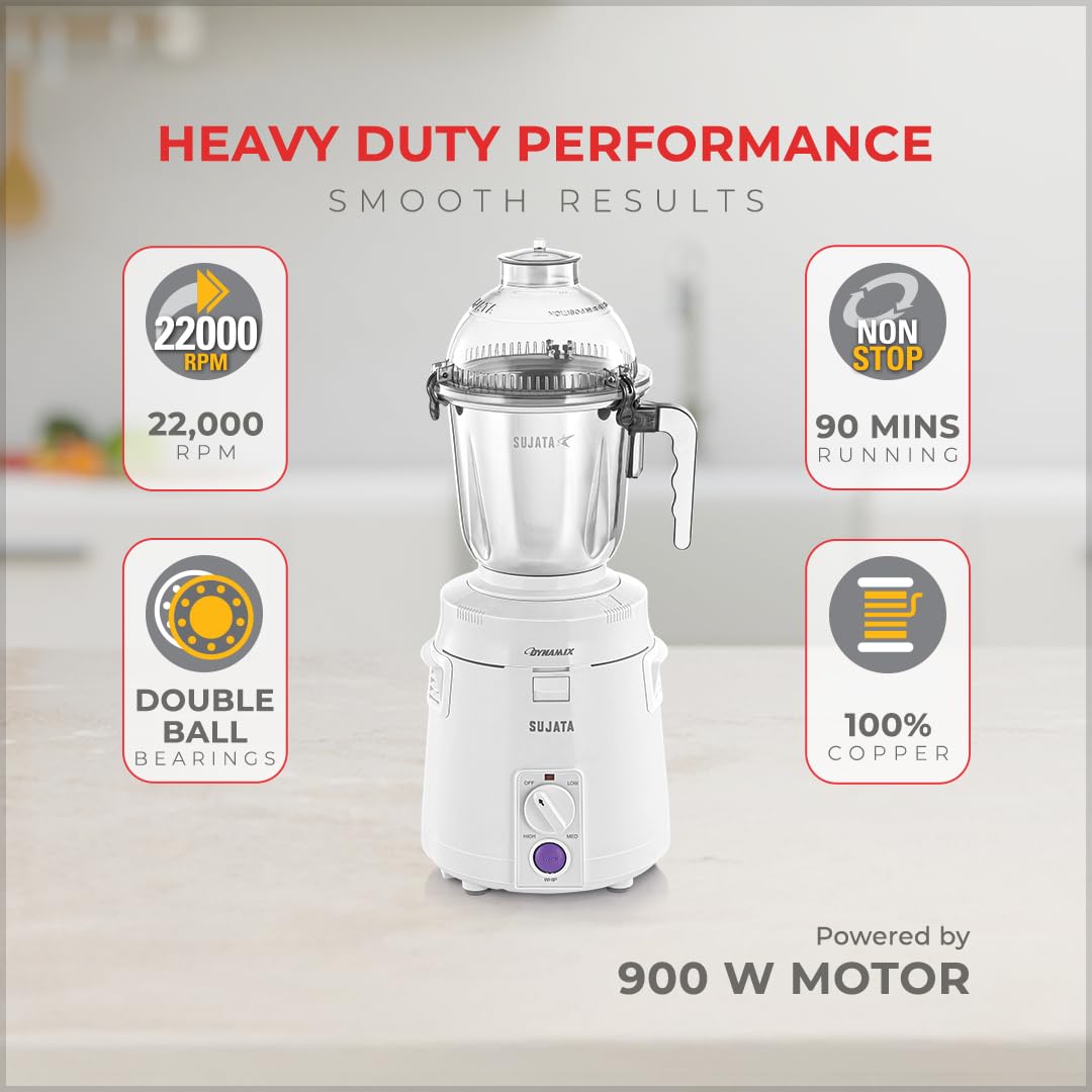 Sujata Dynamix 900 Watts Mixer