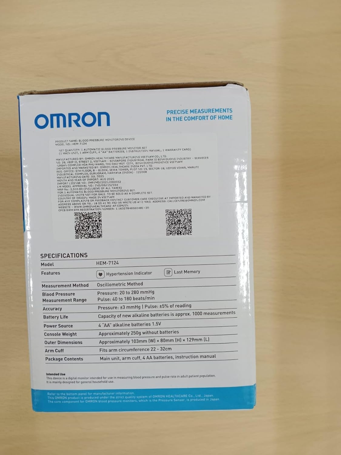 Omron HEM 7124 Fully Automatic