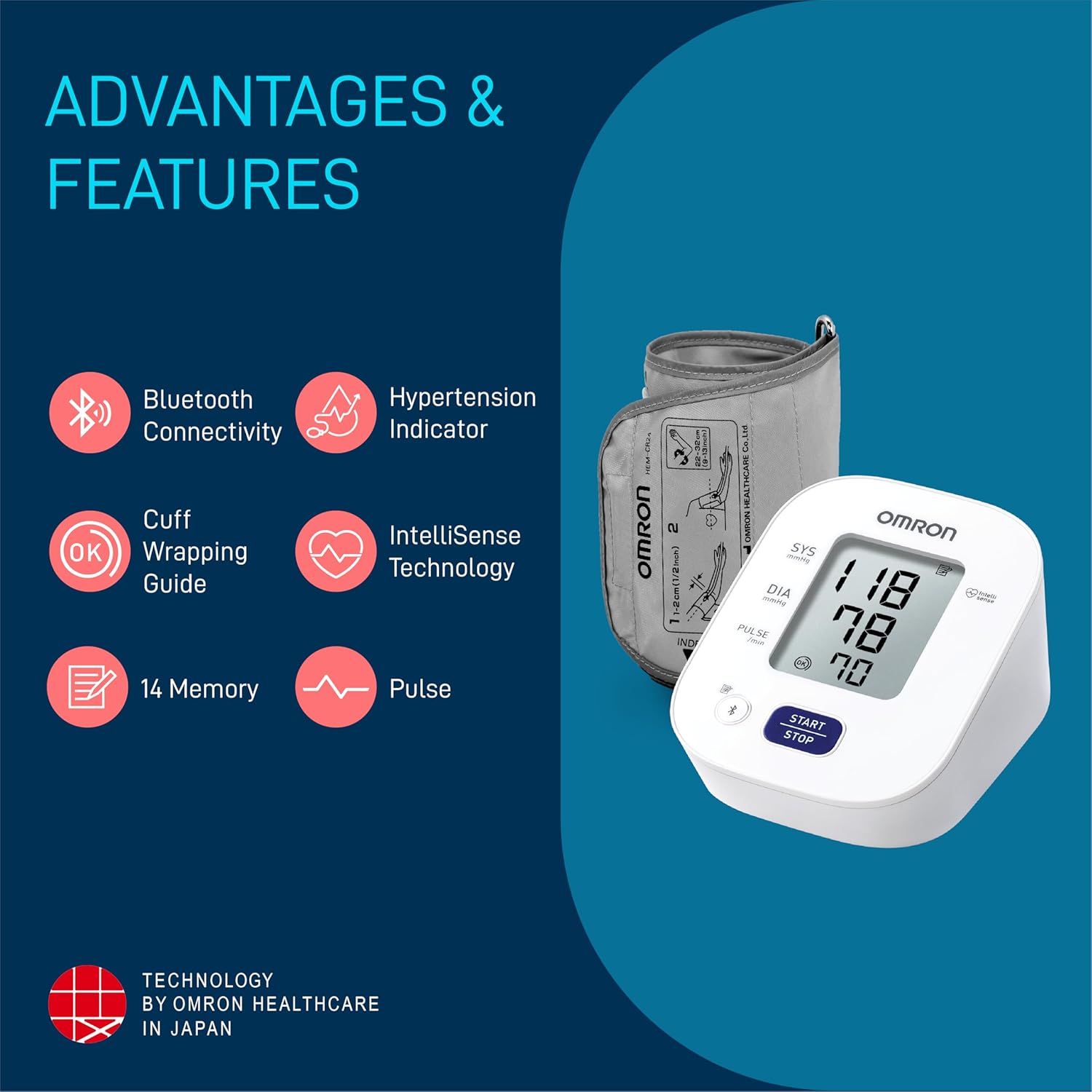 Omron HEM 7140T1 Bluetooth Arm