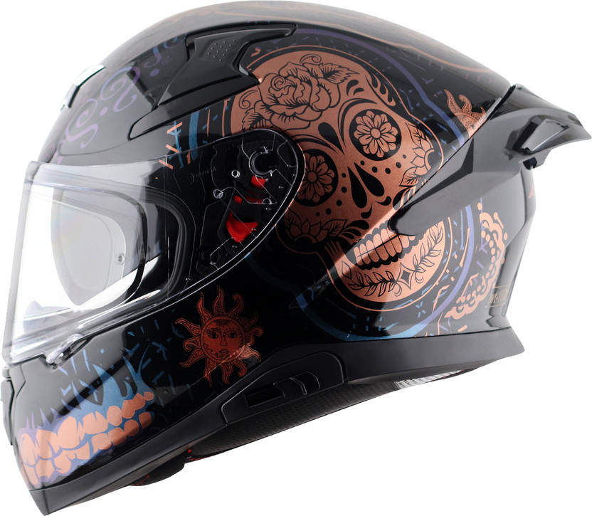 Axor Apex Marvel Venom Motorbike Helmet (Dull Black Red) - Image 8