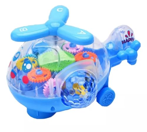 Unique Design Gear Helicopter Toy (Color Will be Sent as Available in Stock)