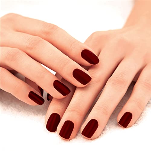 LAKMÉ 9To5 P+G Glossy Finish Nail Color Smokey Crimson 6Ml - Image 3