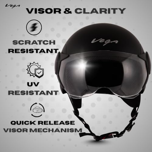 Vega Atom Black Helmet-M - Image 5