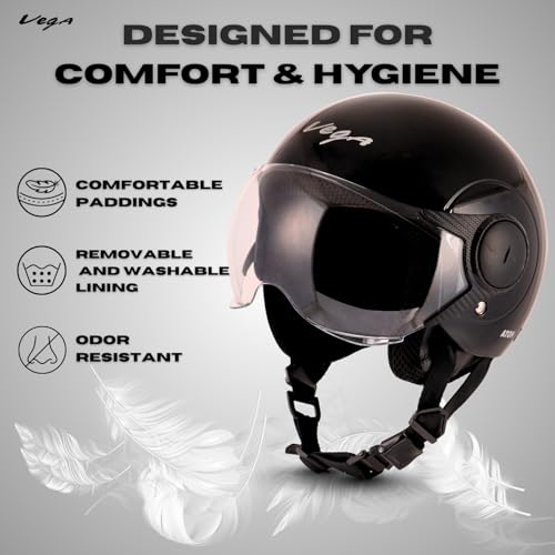 Vega Atom Black Helmet-M - Image 6