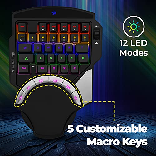 Zebronics Zeb-Max Atom One-Handed RGB