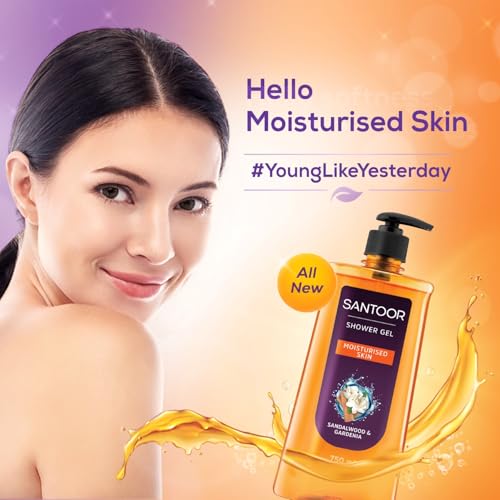 Santoor Moisturizing Shower Gel 750ml