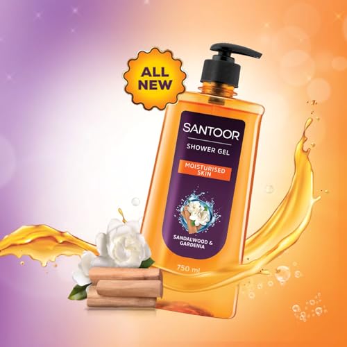Santoor Moisturizing Shower Gel 750ml
