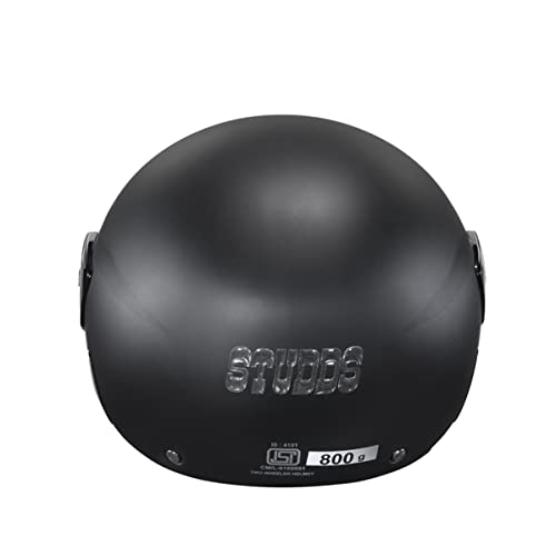 Studds EPS FEMM Super Open Face Helmet (Matt Black, XS) - Image 5