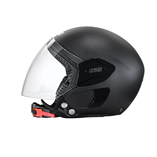 Studds EPS FEMM Super Open Face Helmet (Matt Black, XS) - Image 6