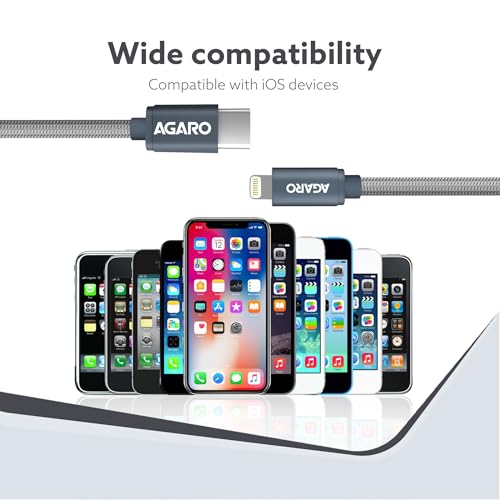 AGARO Blaze Type C to Lightning Nylon Braided cable 1M - Image 6
