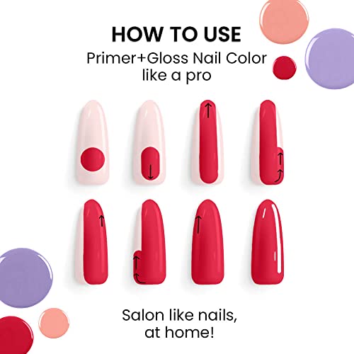 LAKMÉ 9To5 P+G Glossy Finish Nail Color Marble White 6Ml - Image 5