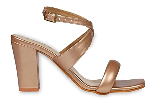 CHERE Metallic Gold Cross Strap