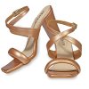 CHERE Metallic Gold Cross Strap