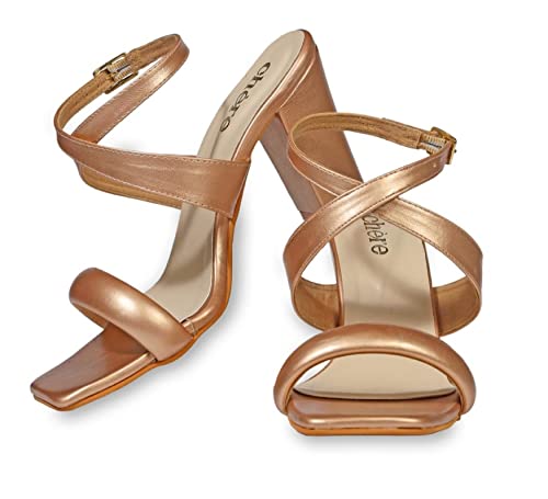 CHERE Metallic Gold Cross Strap