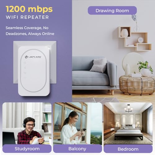 Lapcare AC1200 WiFi Range Extender