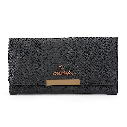 Lavie Women's Croco Trifiano Trifold Wallet | Ladies Purse Handbag