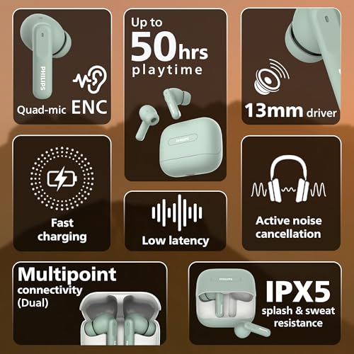 Philips TAT1050GN/94 Truly Wireless Earbuds