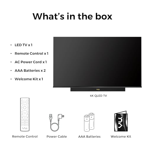 Vu 139cm (55 inches) Vibe Series 4K QLED Smart Google TV 55VIBE-DV - Image 6