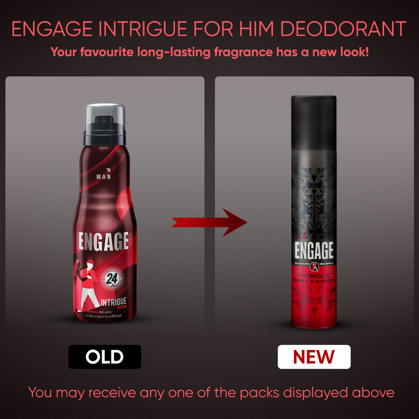 Engage Deo Combo 2 Intrigue for Him 150ml Deodorant Spray - For...more - Image 5