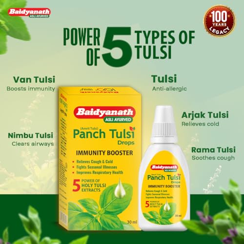 Baidyanath Panch Tulsi Drops - Immunity Booster - 30 ml - Image 4