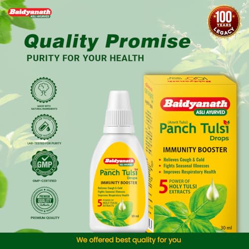 Baidyanath Panch Tulsi Drops - Immunity Booster - 30 ml - Image 7