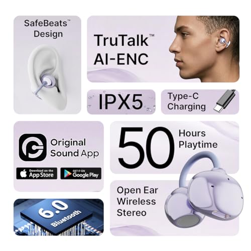 pTron Bassbuds Verse Clips Wireless