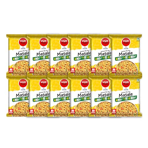 Wok Tok Instant Noodles Masala 66g (Pack of 12)