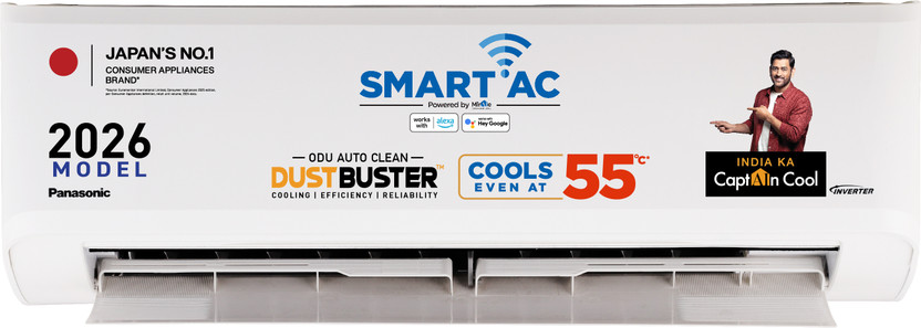 Panasonic 2026 Model 1.5 Ton 3 Star Split Inverter with Wi-fi Sma...more