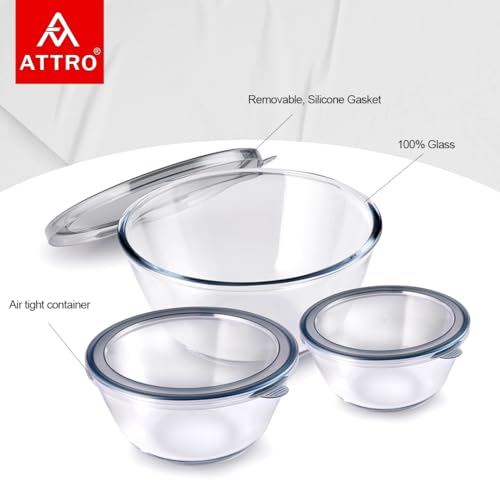 Attro Glassox Classic Mixing Bowl