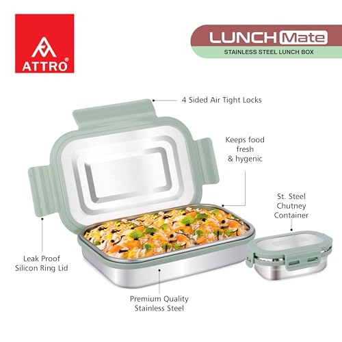 Attro Lunchmate Stainless Steel Airtight