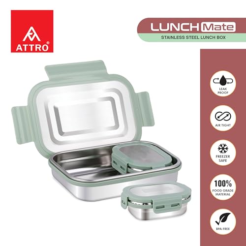 Attro Lunchmate Stainless Steel Airtight
