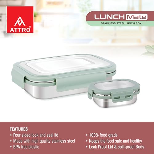 Attro Lunchmate Stainless Steel Airtight