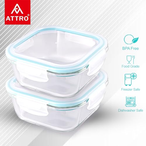 ATTRO Glassox Classic Square Lunch