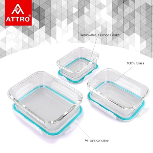 ATTRO Glassox Classic Rectangle Lunch