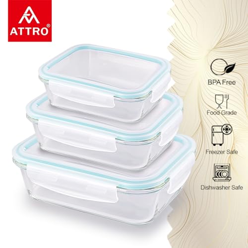 ATTRO Glassox Classic Rectangle Lunch