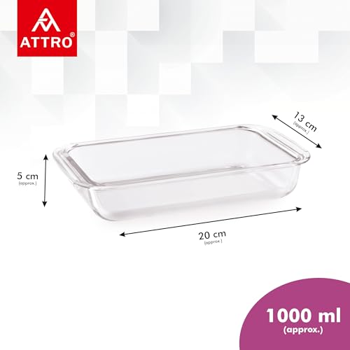 ATTRO Glassox Borosilicate Rectangle Glass