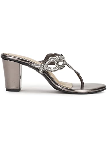 Marie Claire Womens PAIGE THONG Heels, Grey, (7712330) - Image 2