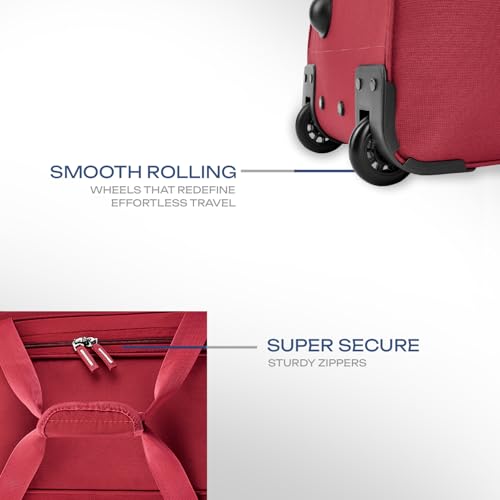 Safari Buzz Trolley 3 Years Warranty Duffle Bag (63 Cm, Red) - Image 3