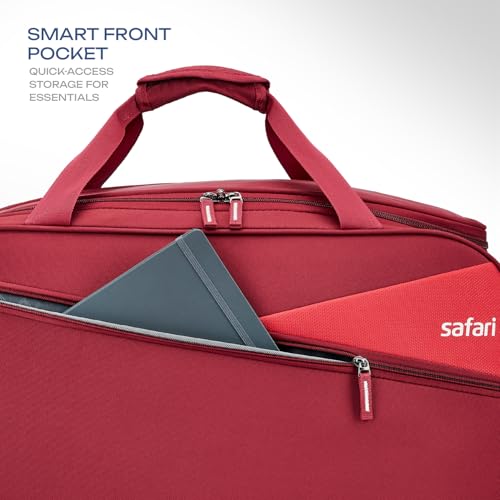 Safari Buzz Trolley 3 Years Warranty Duffle Bag (63 Cm, Red) - Image 6