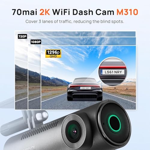 70mai M310 DashCam, 2K Resolution