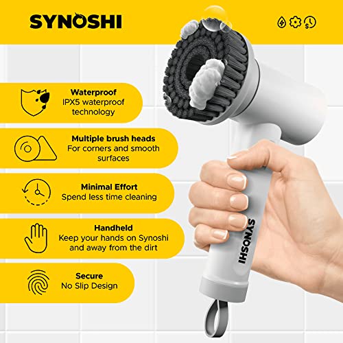 SYNOSHI Electric Spin Scrubber,Power Cleaning