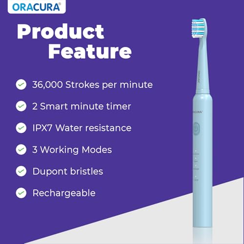 ORACURA SB200 Blue Electric Toothbrush