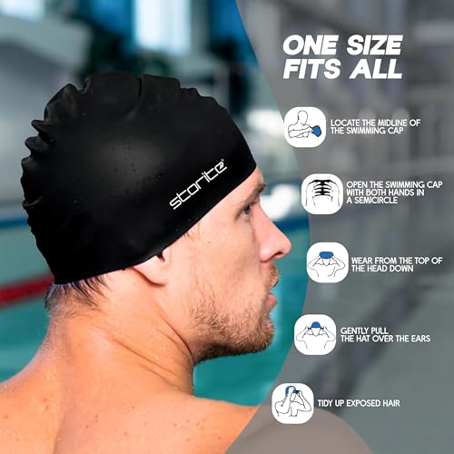 Storite Swimming Cap for Men