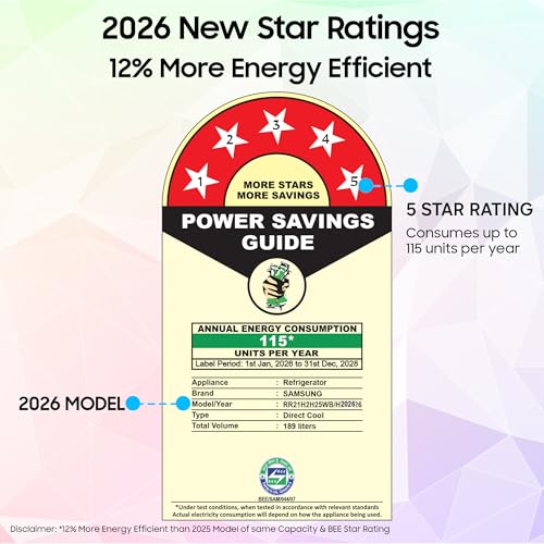 Samsung 189 L, 5 Star