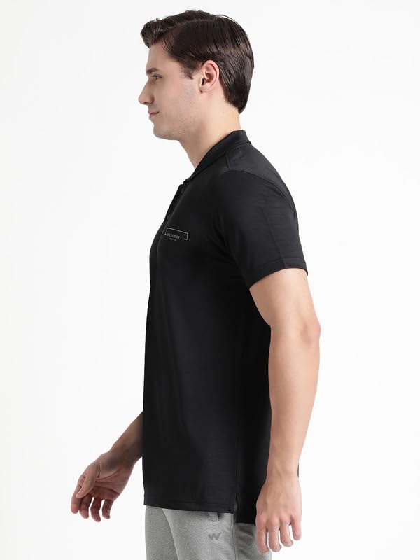 Wildcraft Men's Solid Regular Fit Polo Shirt - Image 3