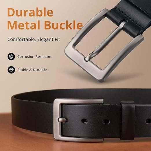GIOLYNN Men's Genuine Leather Belt